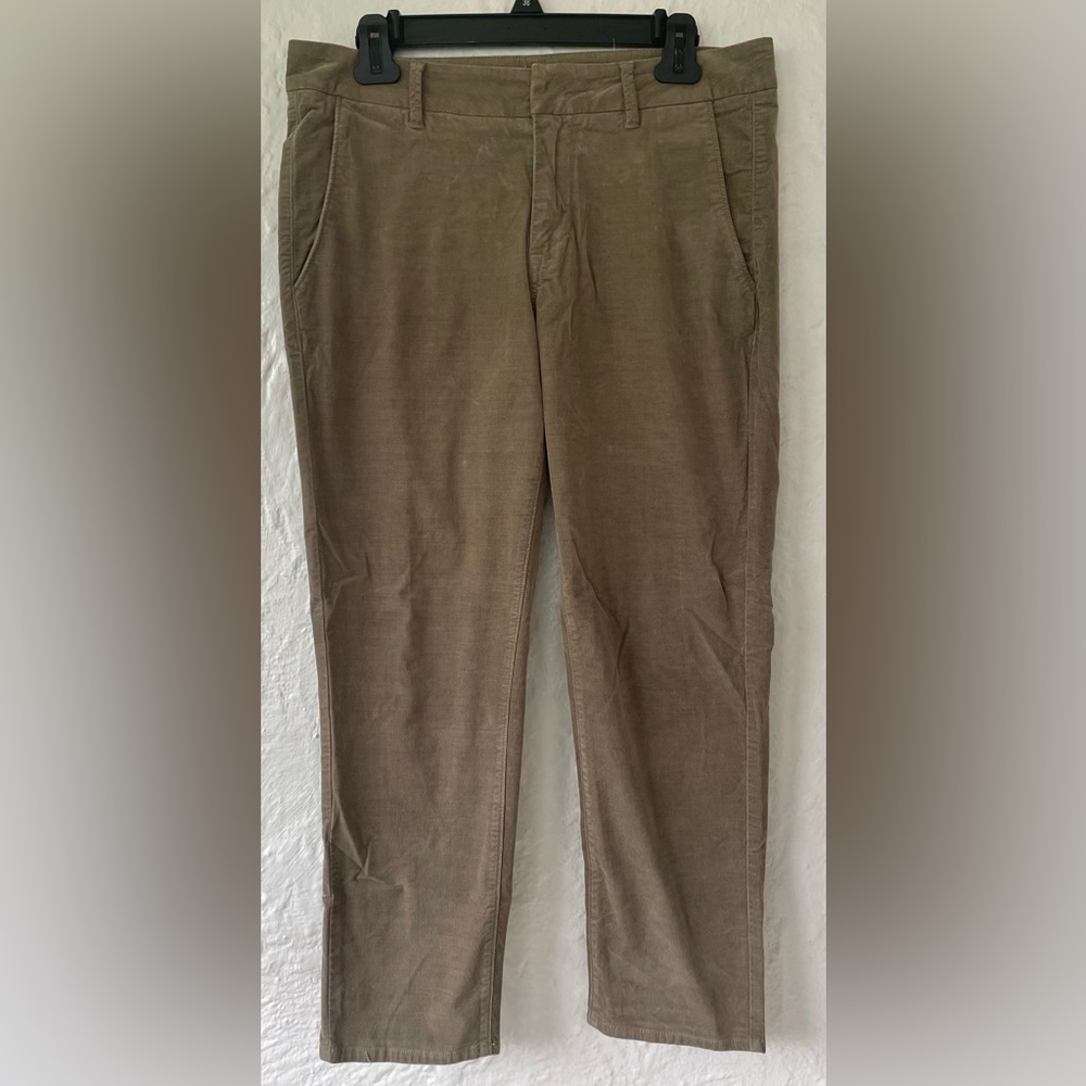 Vince Ankle/Cropped Pants Skinny Corduroy Chino Light Brown Women's; size 8